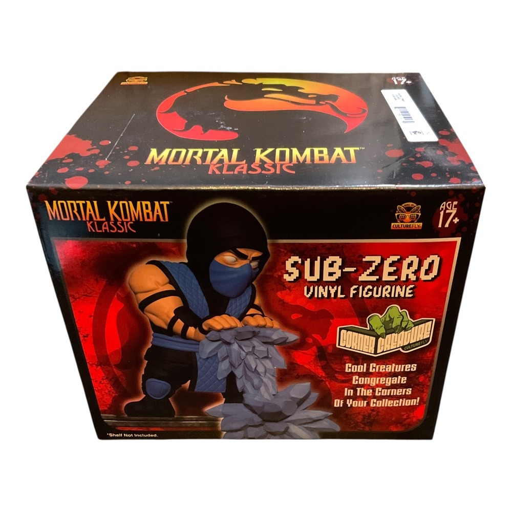 Mortal Kombat Klassic Sub-Zero Vinyl Figurine CultureFly Corner Creature In Hand